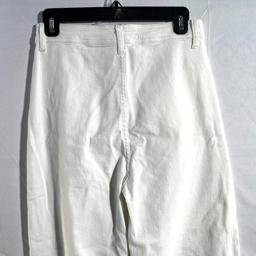 White High Waist High Rise Jeans Straight Baggy Wide Leg 90's Retro Jeans 30 - Picture 3 of 8